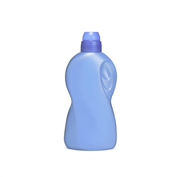 Plastic chemical bottle isolated on white background - Foto, imagen
