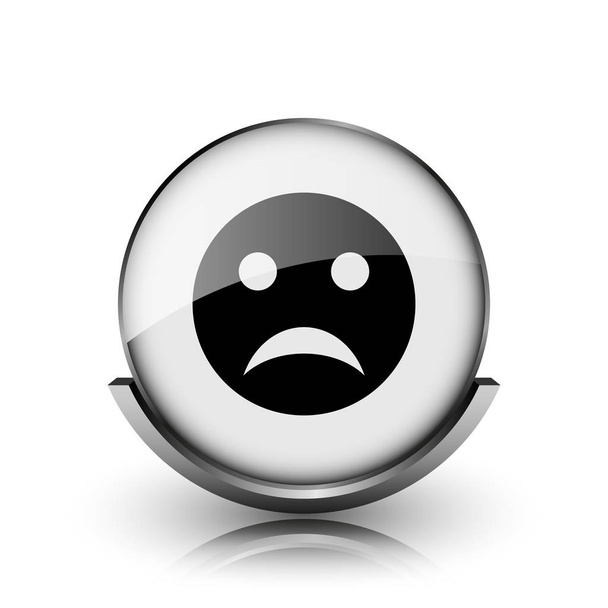 Sad smiley icon - Photo, Image