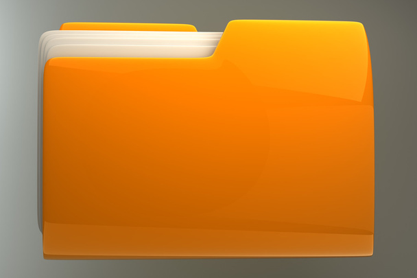 Yellow folder - Foto, afbeelding