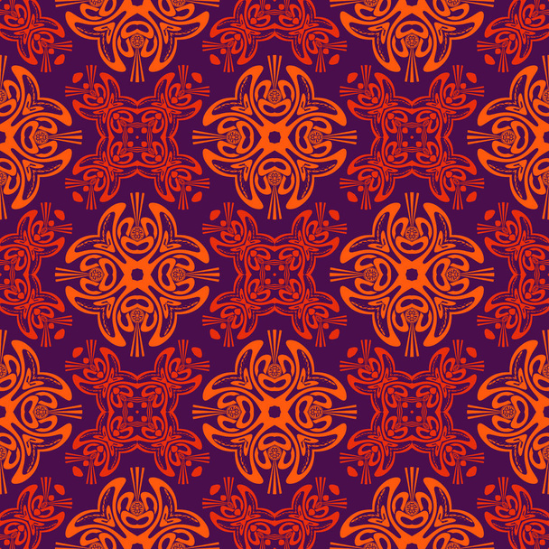 Tribal, asian like seamless pattern - Vektor, kép