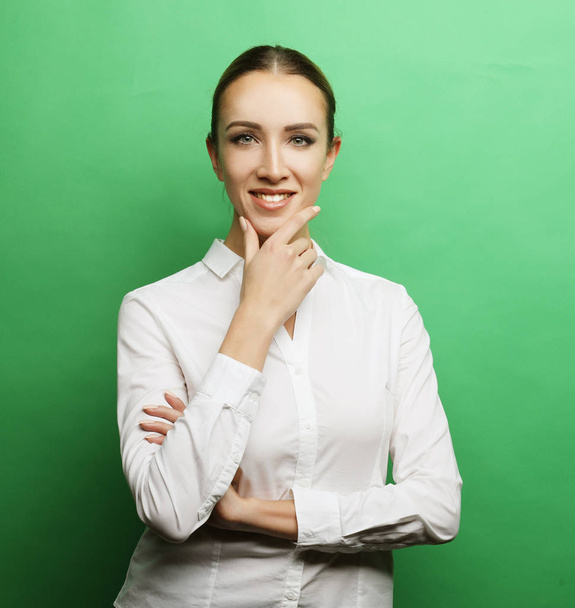 lifestyle, business  and people concept: Business woman portrait - Foto, afbeelding