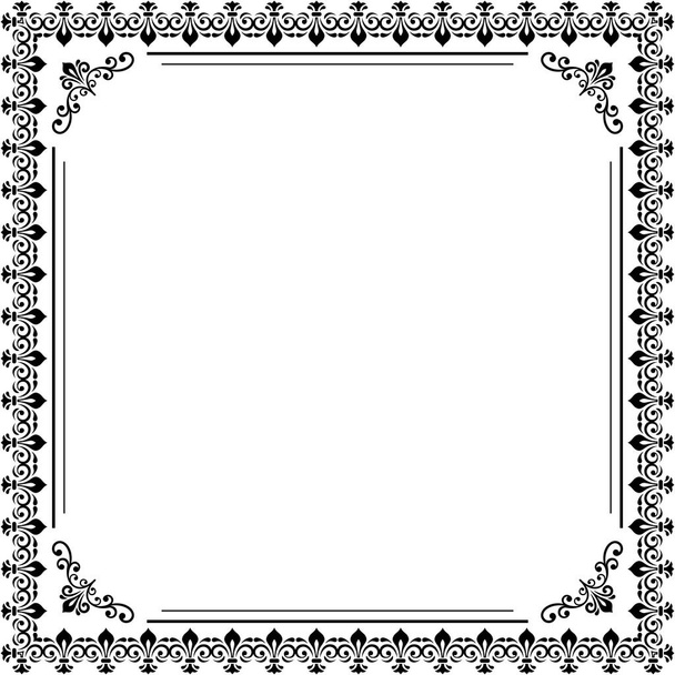 Floral Vector Fijn frame - Vector, afbeelding
