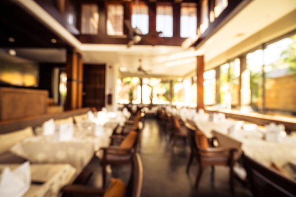 Abstrakti hämärä ravintola ja kahvila kahvila sisustus tausta - Valokuva, kuva