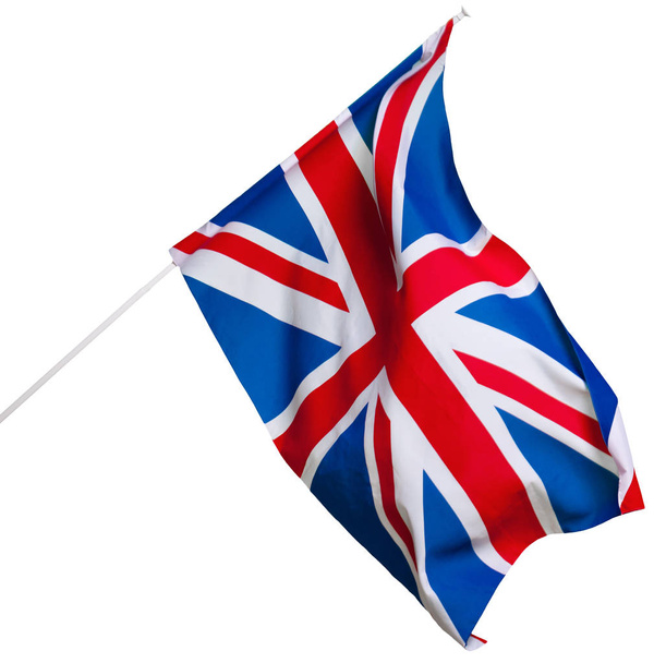 Flag of Great Britain on background,close up - Fotoğraf, Görsel