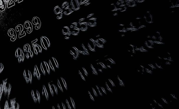Чорний фон з багатьма числами неону в перспективі
 - Фото, зображення