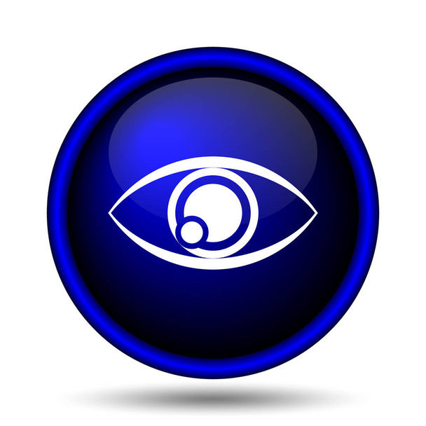 Icono del ojo. Botón de Internet sobre fondo blanco
 - Foto, imagen