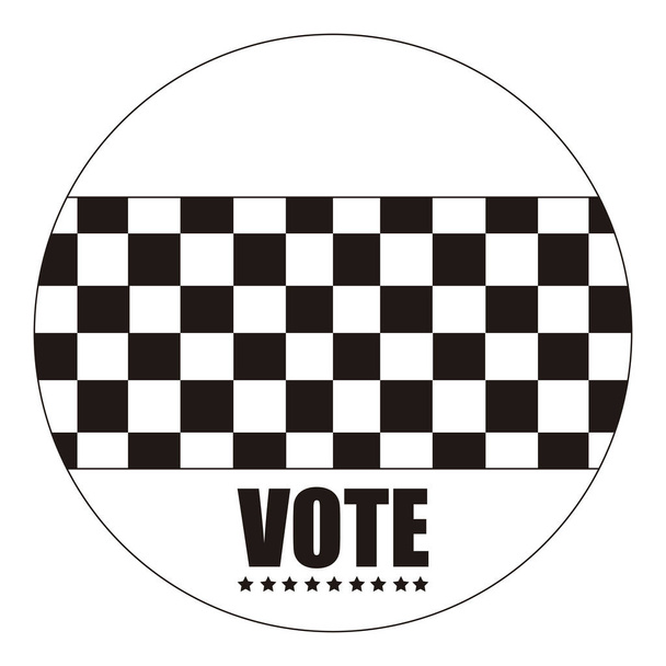 United states campaign button - Vecteur, image