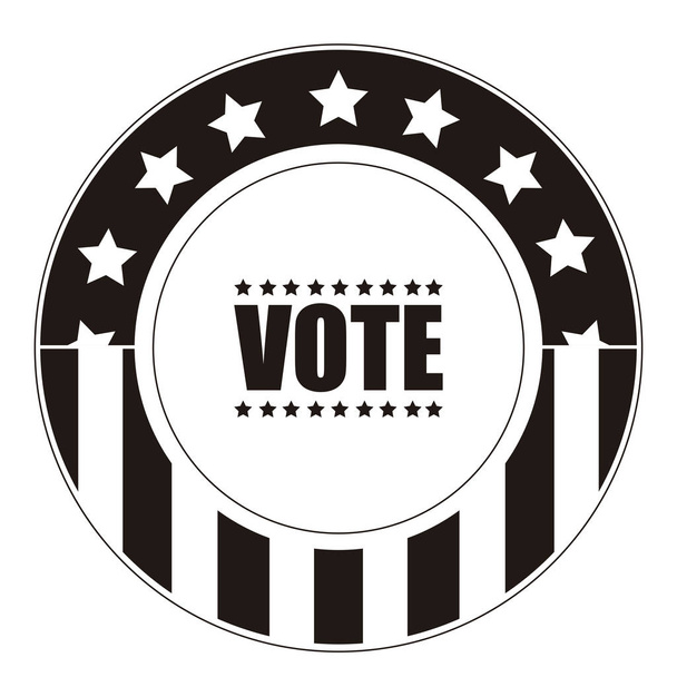 United states campaign button - Vector, afbeelding