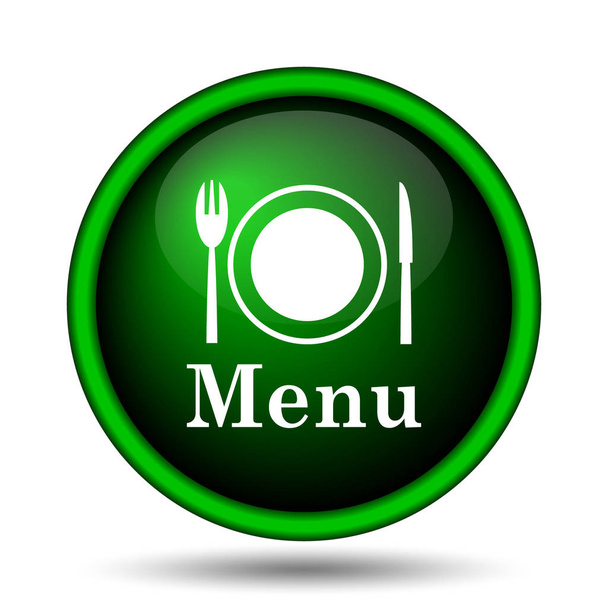 Menu icon. Internet button on white background - Photo, Image
