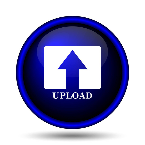 Upload icon. Internet button on white background - Photo, Image