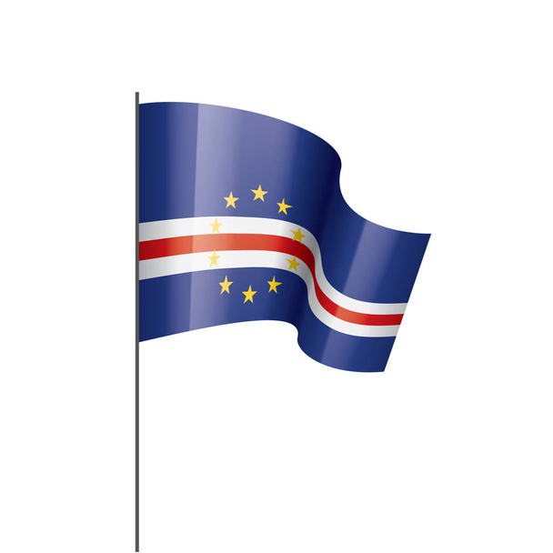 Cape Verde flag, vector illustration on a white background - Vector, Image