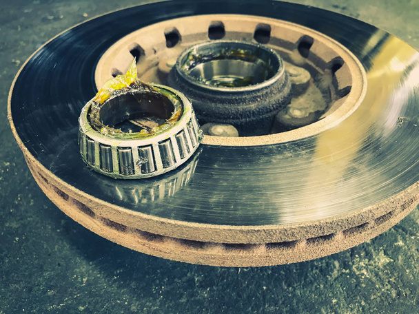 Brake discs and wheel axles heck repair. - Photo, Image