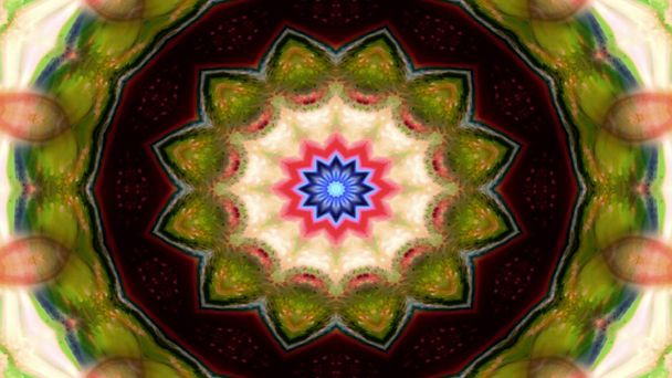 абстрактний барвистий симетричний візерунок декоративний калейдоскоп рух геометричного кола і форми зірок
 - Фото, зображення