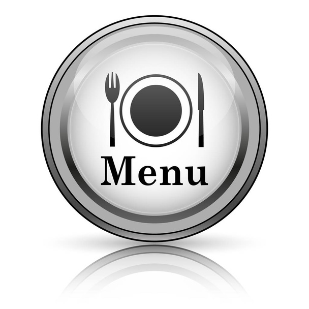 Pictogram voor het menu. Internet knop op witte achtergrond - Foto, afbeelding
