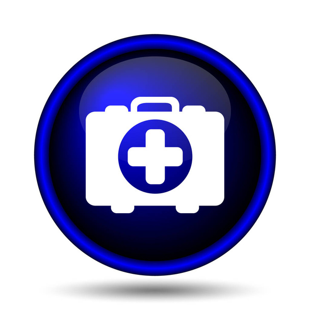 medizinisches Taschensymbol. Internet-Taste auf weißem Hintergrund - Foto, Bild