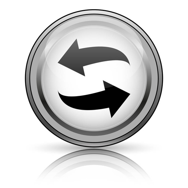 Swap icon. Internet button on white background - Photo, Image