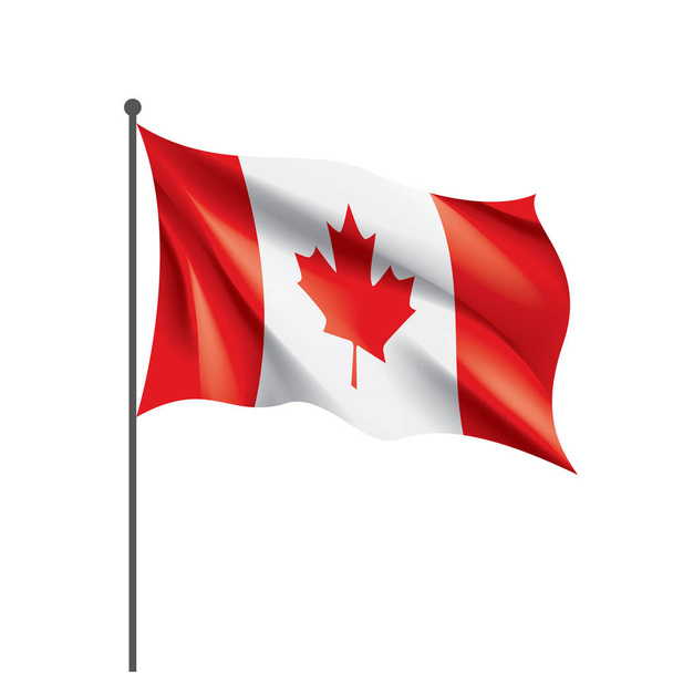 Canada flag, vector illustration on a white background - Vector, Image