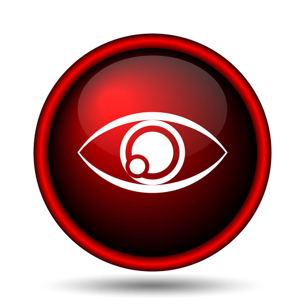 Значок глаза. Кнопка Интернет на белом фоне
 - Фото, изображение