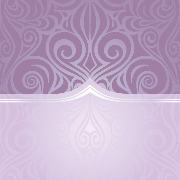 Wedding violet vector holiday background trendy fashion design with silver copy space - Vektör, Görsel