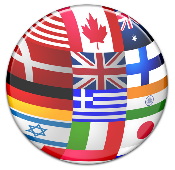 Sphere from country flags - Foto, Imagen