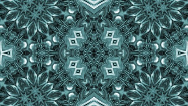 Abstract Paint Brush Ink Explode Spread Smooth Concept Symmetric Pattern Ornamental Decorative Kaleidoscope Movement Geometric Circle and Star Shapes - 写真・画像