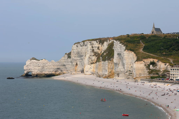 The cliffs at Etretat in Normandy - Photo, Image