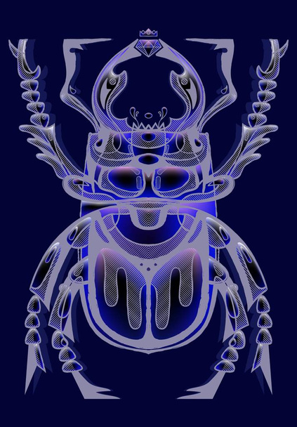 Beetle bug insect vector - Vector, afbeelding