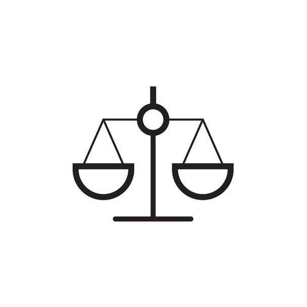 Law scale icon Vector illustration, EPS10. - Vector, Image