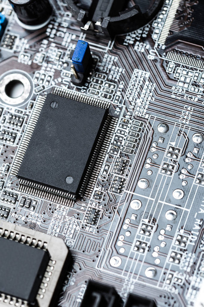 close up of circuit board as background - Foto, imagen