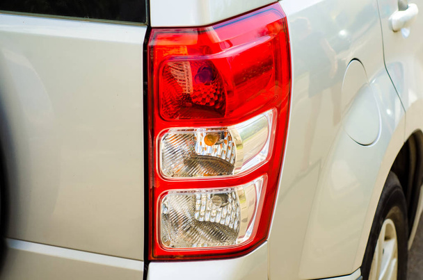 Vehicle tail lights white gray - Фото, изображение