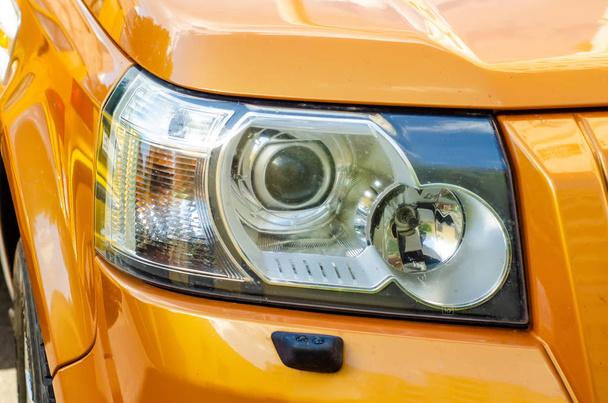 Car head light yellow - Φωτογραφία, εικόνα