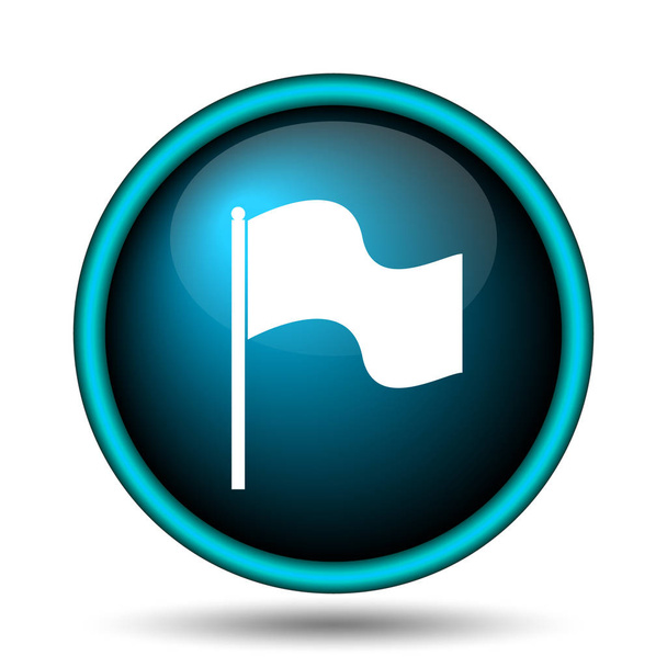 Flaggensymbol. Internet-Taste auf weißem Hintergrund - Foto, Bild