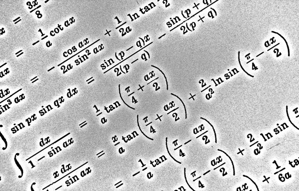 Большое количество математических формул на белом фоне HDR
 - Фото, изображение