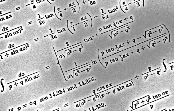 Sayıda beyaz bir arka planda Hdr matematiksel formül - Fotoğraf, Görsel