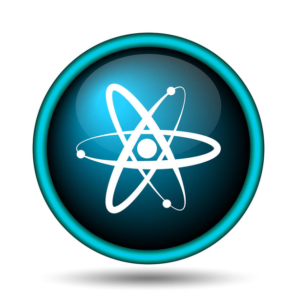 Icône atomique. Bouton Internet sur fond blanc
 - Photo, image