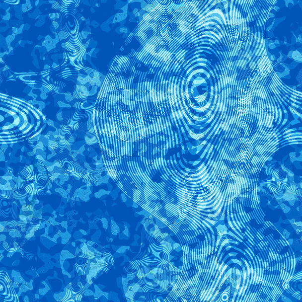 Line art abstraction in blue spectrum. Texture or background for banners, websites and your design  - Photo, Image