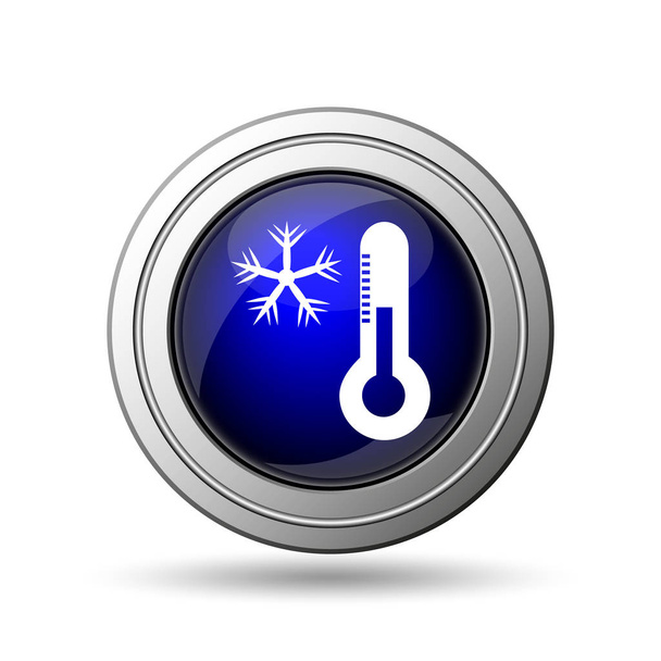 Snowflake with thermometer icon - Photo, Image