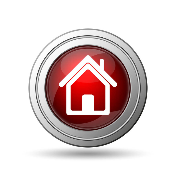 Home icon. Internet button on white background - Фото, изображение