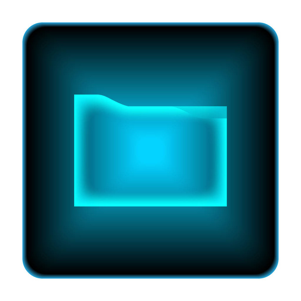 Εικονίδιο φακέλου. Κουμπί Internet σε άσπρο φόντο - Φωτογραφία, εικόνα