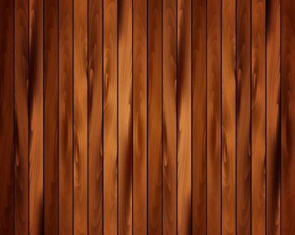 Realistic wooden background - Wektor, obraz