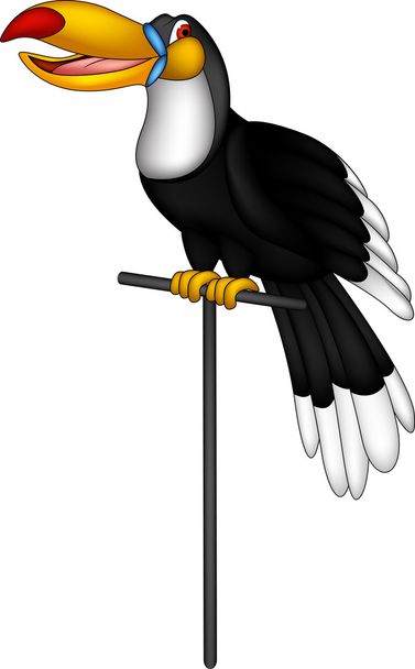 Roztomilý toucan cartoon - Vektor, obrázek
