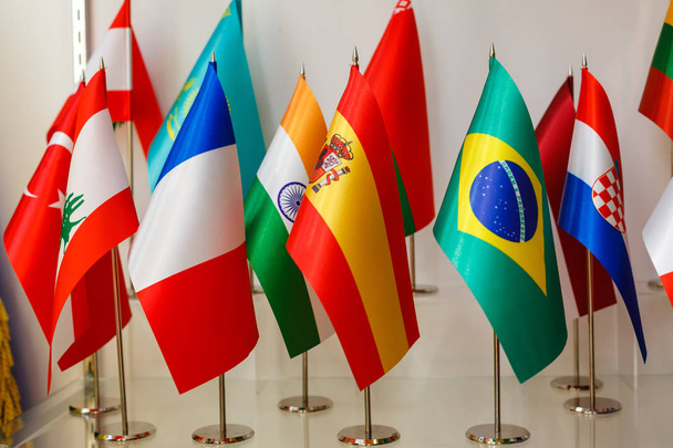 Grouping of various flags of world - Fotó, kép