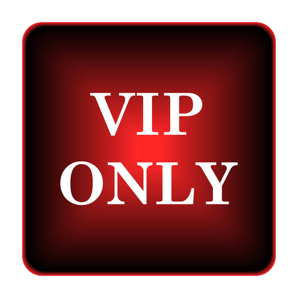 VIP-enige pictogram. Internet knop op witte achtergrond - Foto, afbeelding