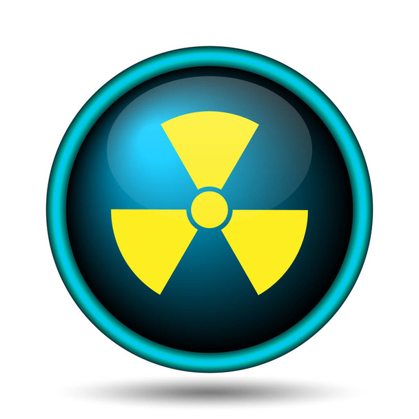 Icono de radiación. Botón de Internet sobre fondo blanco
 - Foto, Imagen