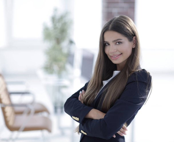 closeup of young business woman - Photo, Image