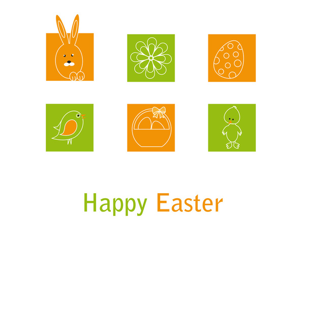 Easter card - Διάνυσμα, εικόνα