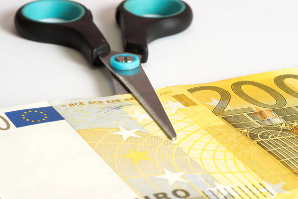 Kalkulačka, euro peníze a červenou tužkou - Fotografie, Obrázek