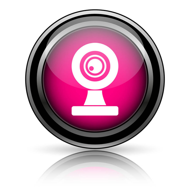 Webcam-Symbol. Internet-Taste auf weißem Hintergrund - Foto, Bild