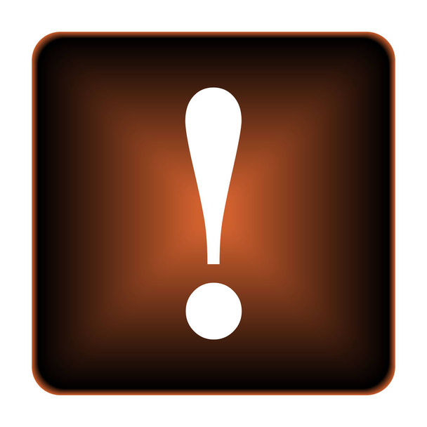 Attention icon. Internet button on white background - Photo, Image