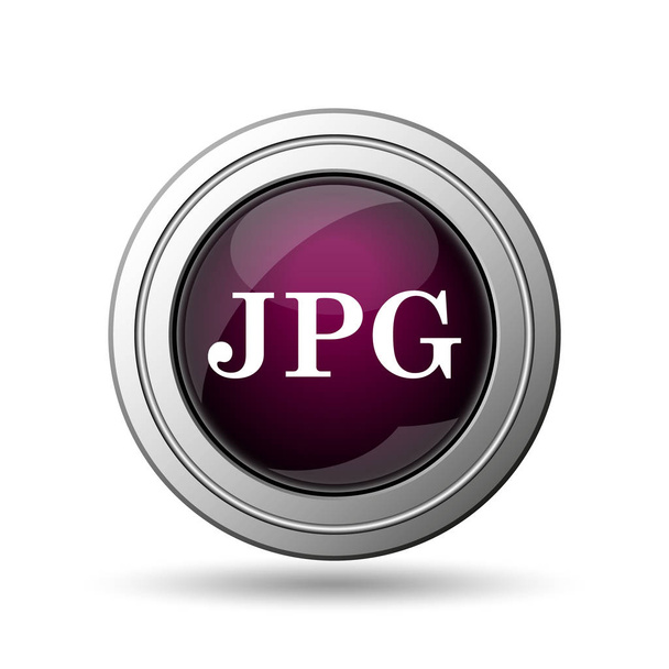 Icono JPG. Botón de Internet sobre fondo blanco
 - Foto, Imagen